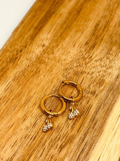 Pendientes cerezas
